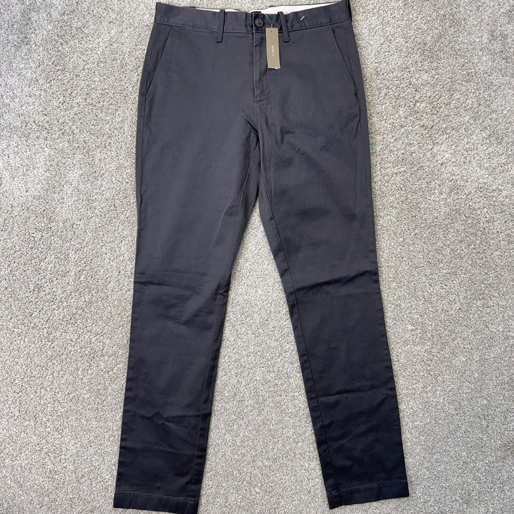 J.Crew Pants Mens 29x32 770 Straight Charcoal Grey Stretch Chino E1590 NEW